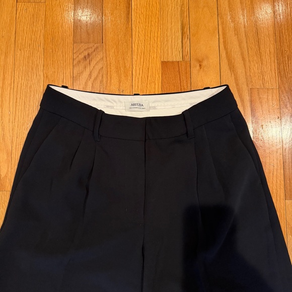 Aritzia Black Low Rise Effortless Pants HEMMED - Picture 3 of 9